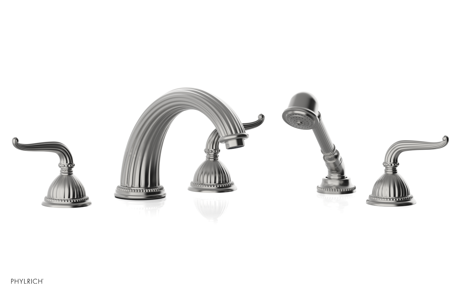 GEORGIAN & BARCELONA Deck Tub Set with Hand Shower - Lever Handles K2141P1