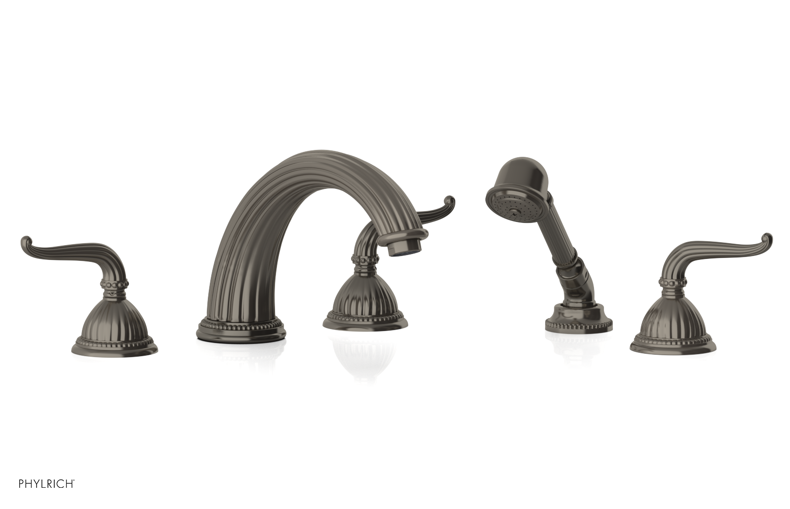 GEORGIAN & BARCELONA Deck Tub Set with Hand Shower - Lever Handles K2141P1