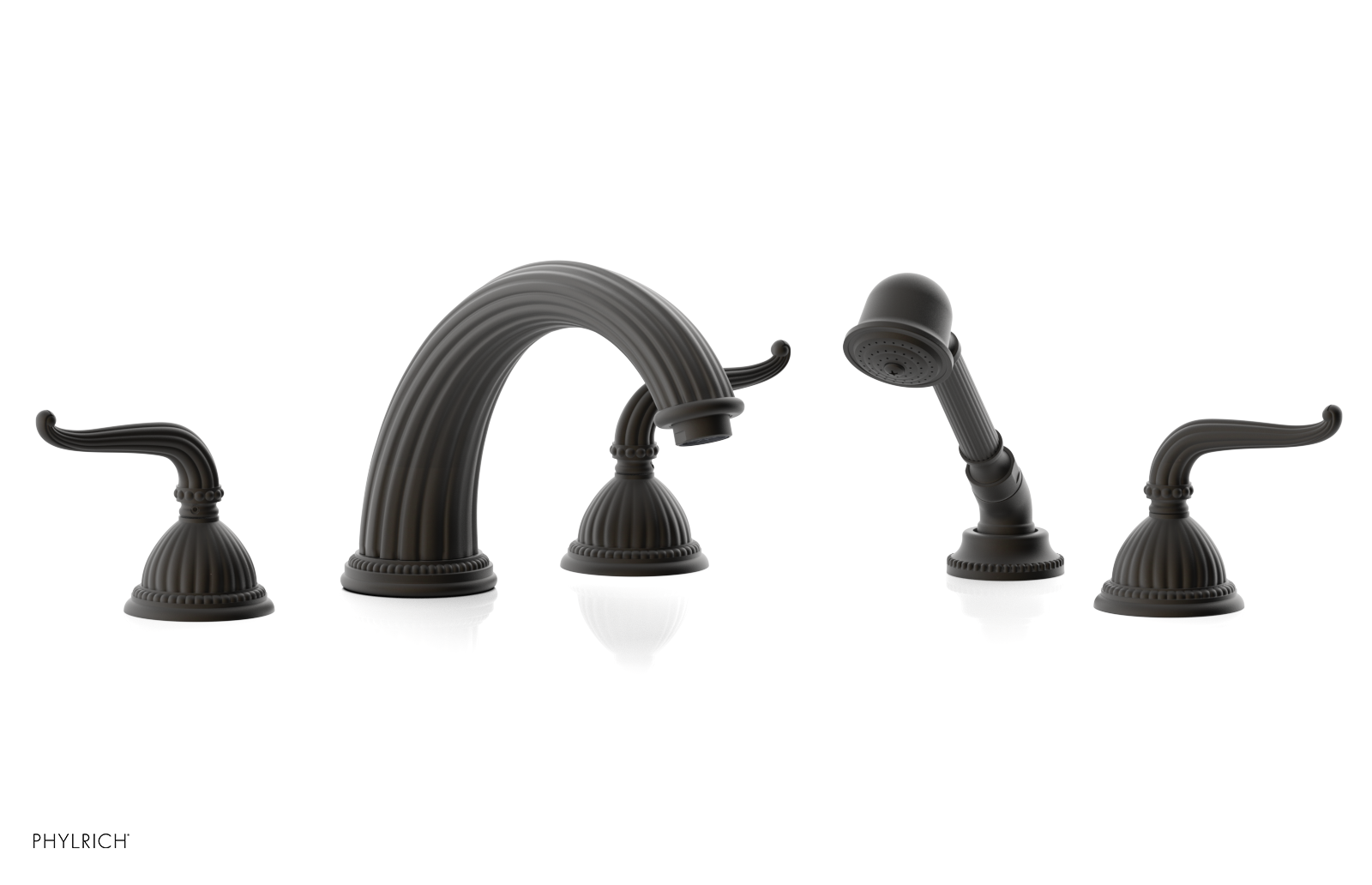 GEORGIAN & BARCELONA Deck Tub Set with Hand Shower - Lever Handles K2141P1