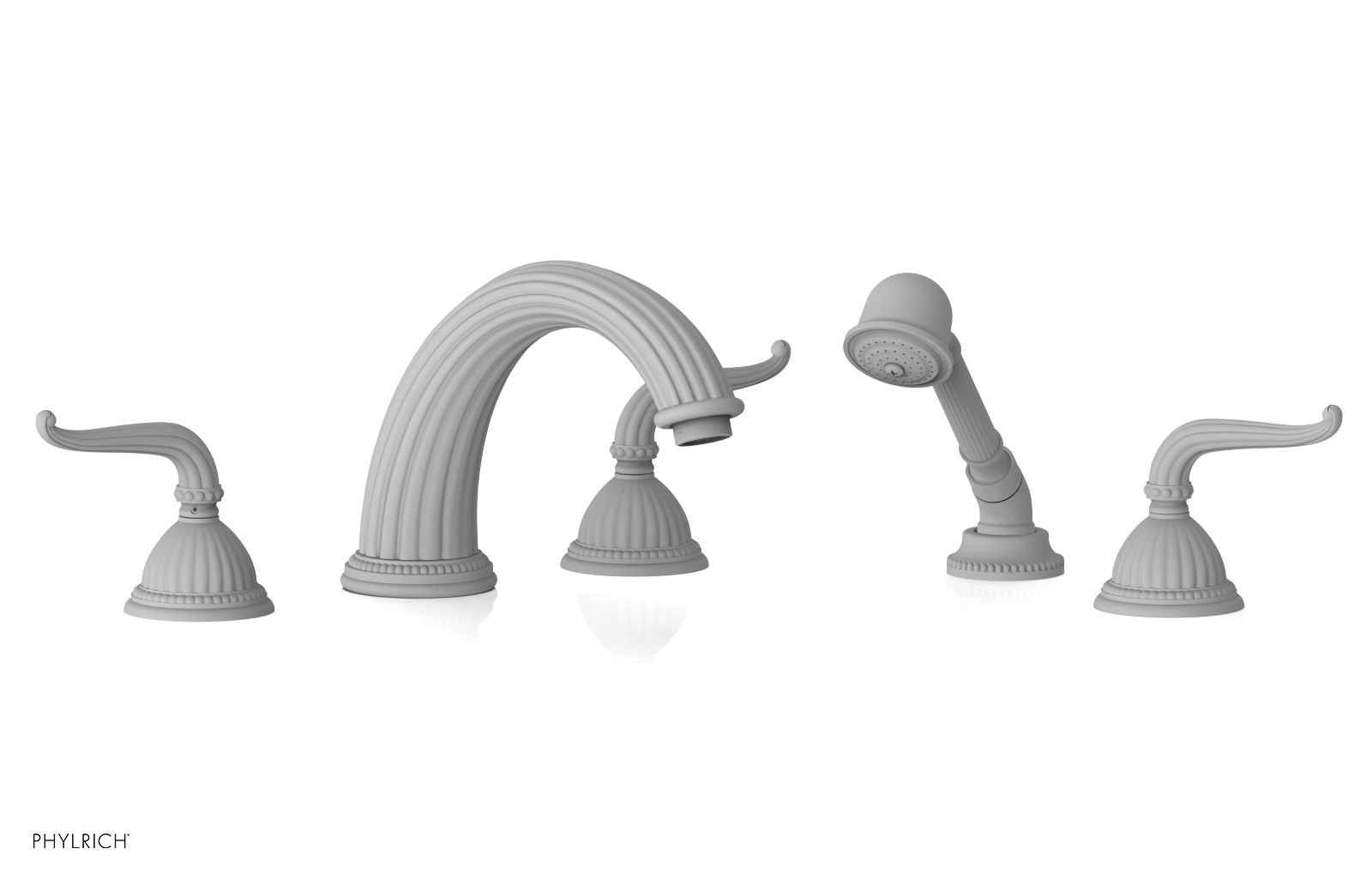 GEORGIAN & BARCELONA Deck Tub Set with Hand Shower - Lever Handles K2141P1