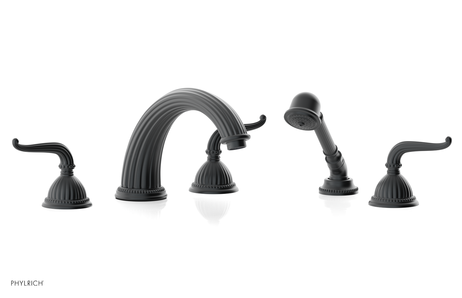 GEORGIAN & BARCELONA Deck Tub Set with Hand Shower - Lever Handles K2141P1