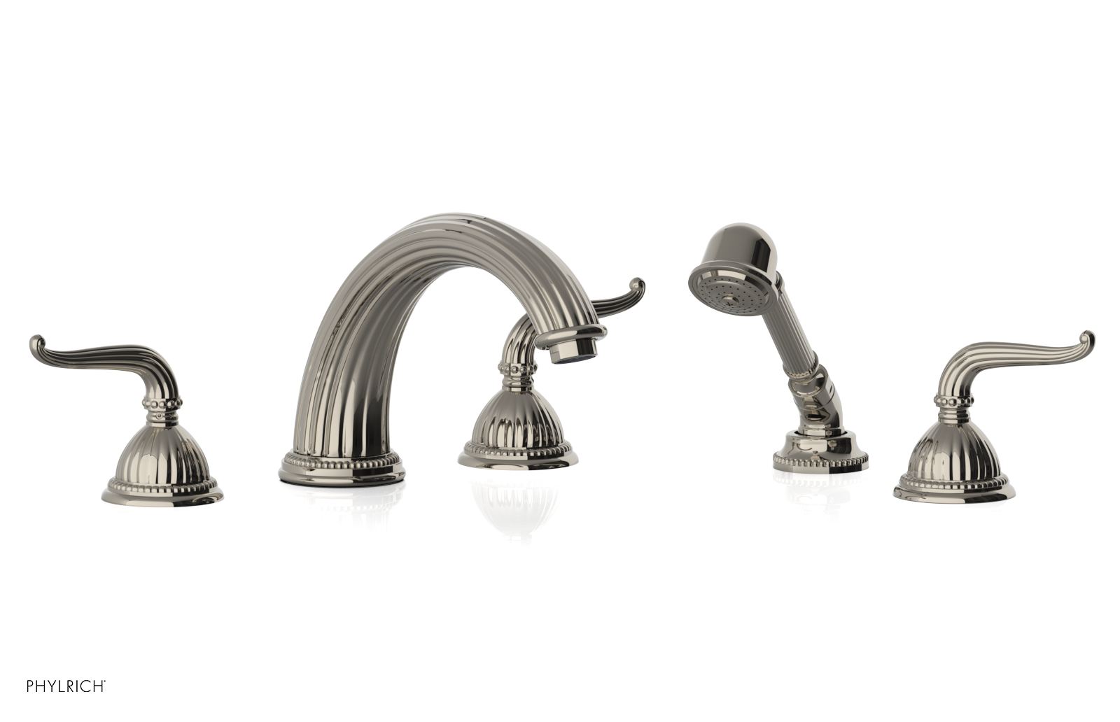 GEORGIAN & BARCELONA Deck Tub Set with Hand Shower - Lever Handles K2141P1