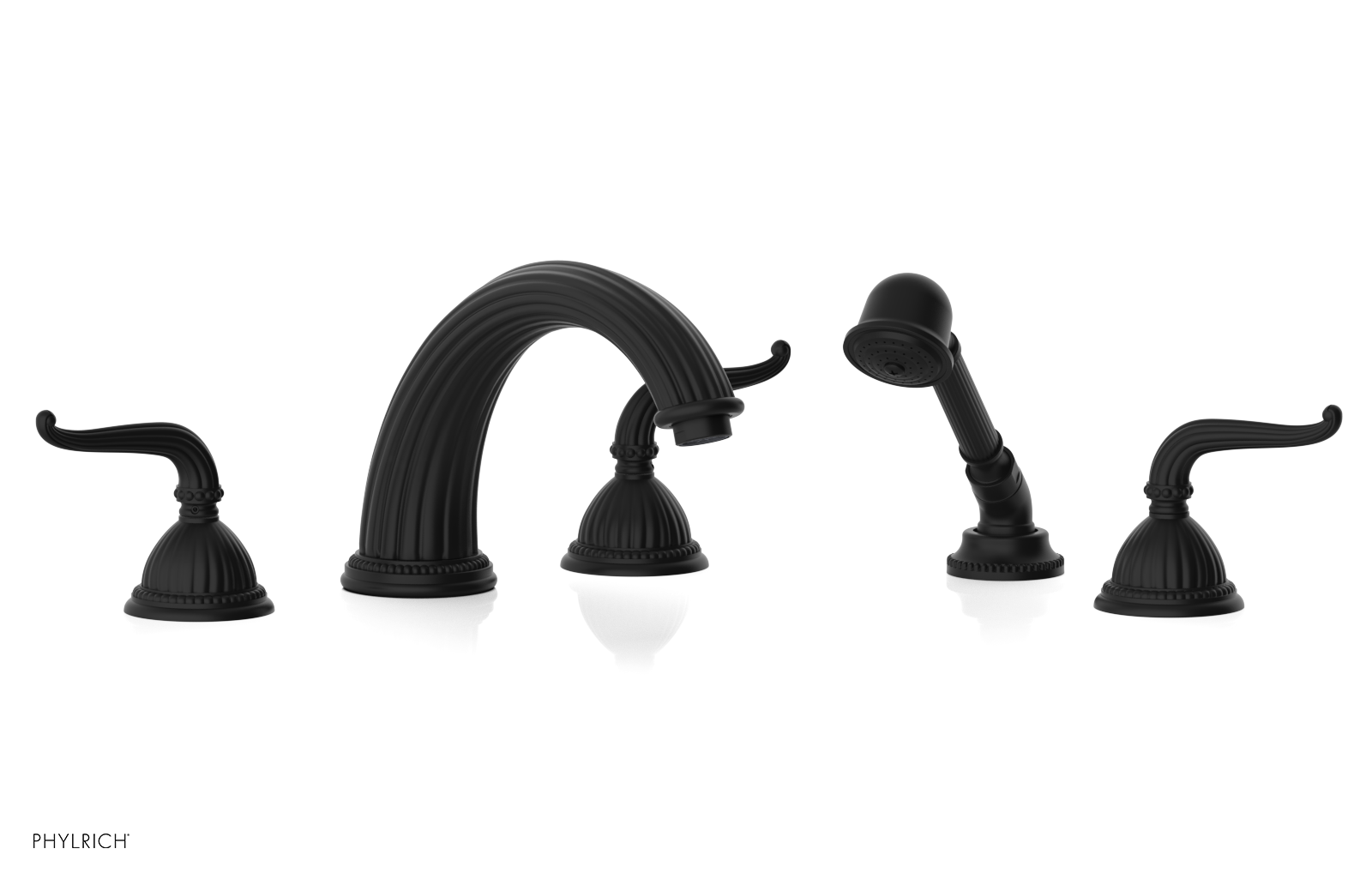 GEORGIAN & BARCELONA Deck Tub Set with Hand Shower - Lever Handles K2141P1