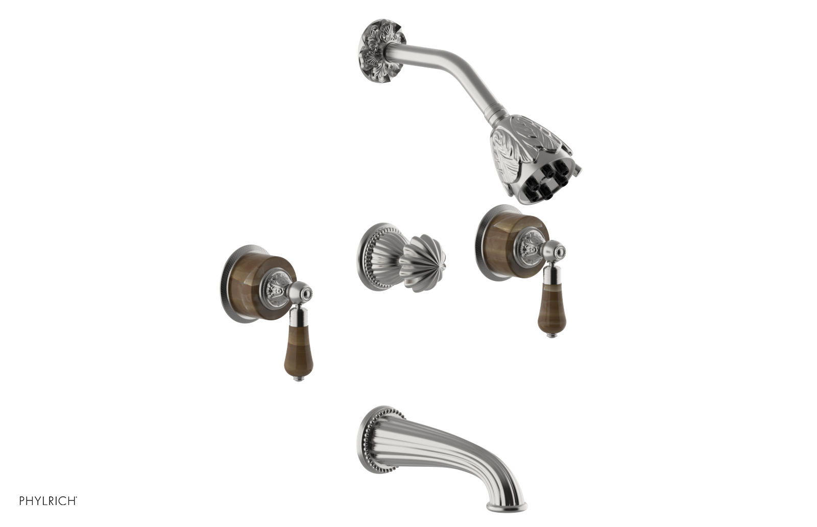 VERSAILLES Three Handle Tub and Shower Set - Brown Onyx K2241