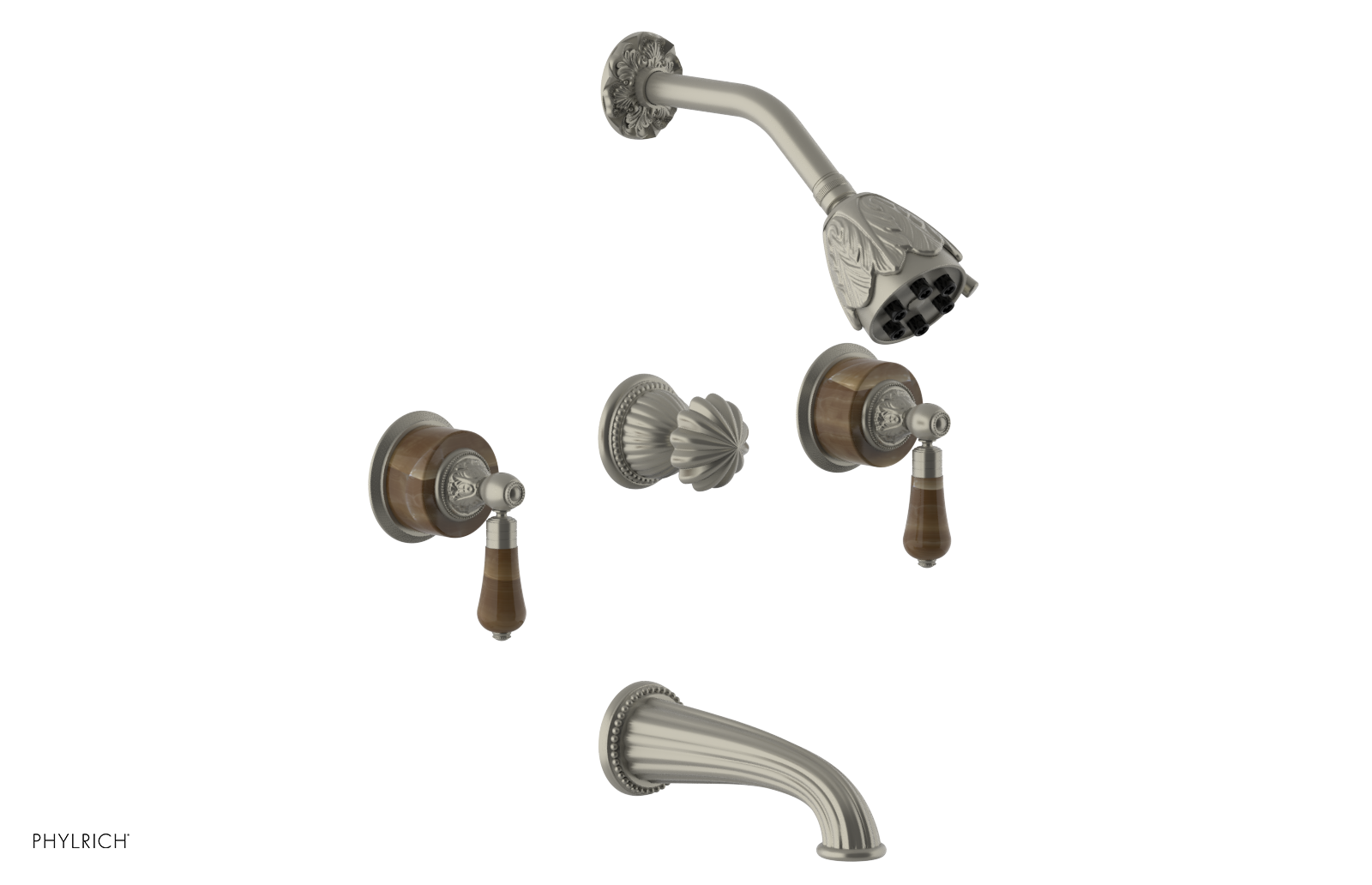 VERSAILLES Three Handle Tub and Shower Set - Brown Onyx K2241