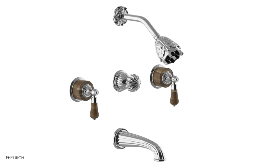 Three Handle Tub and Shower Set