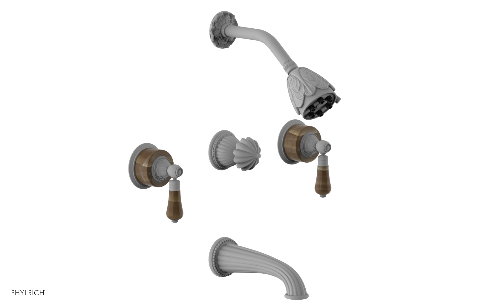 VERSAILLES Three Handle Tub and Shower Set - Brown Onyx K2241