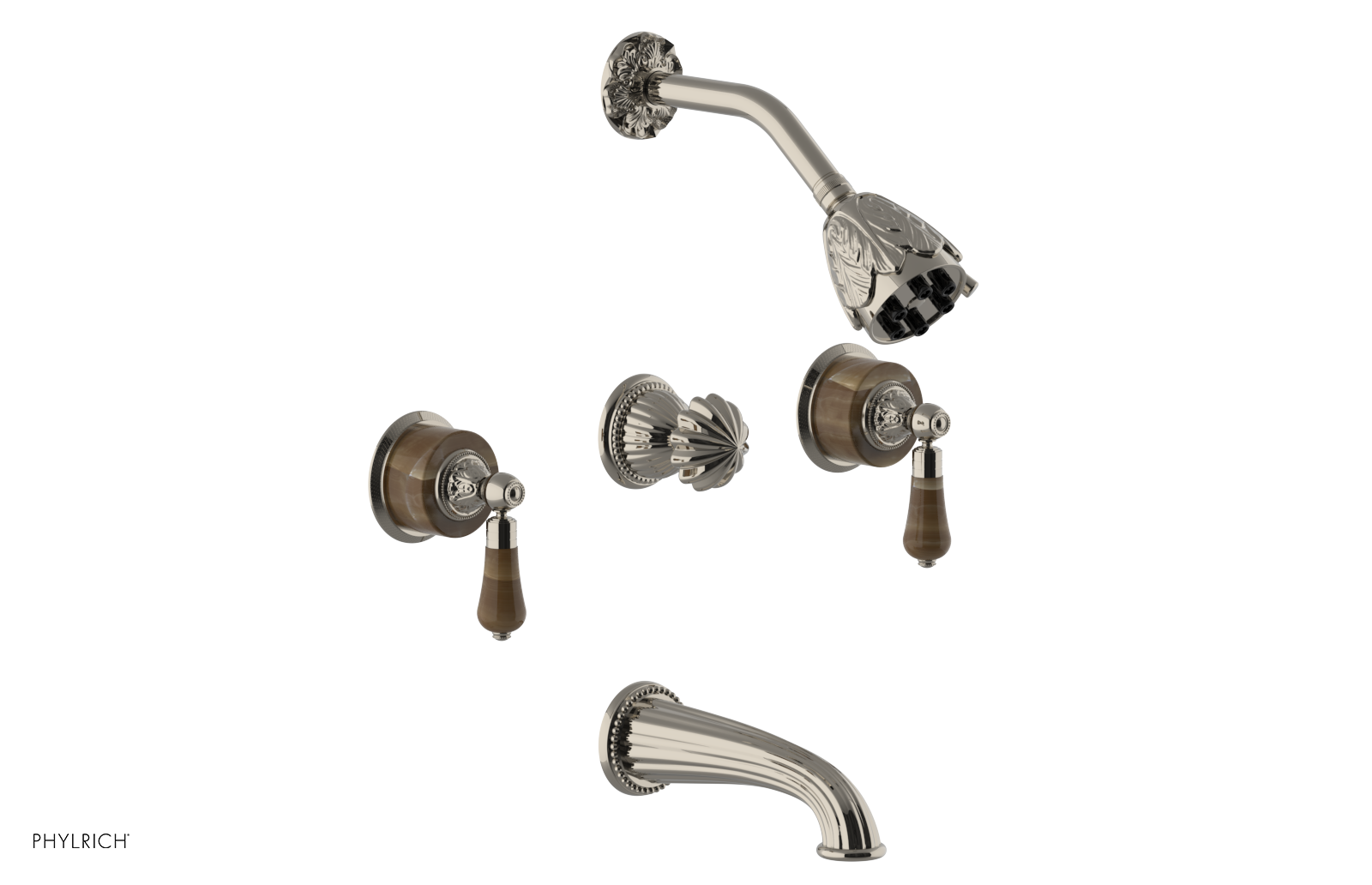 VERSAILLES Three Handle Tub and Shower Set - Brown Onyx K2241