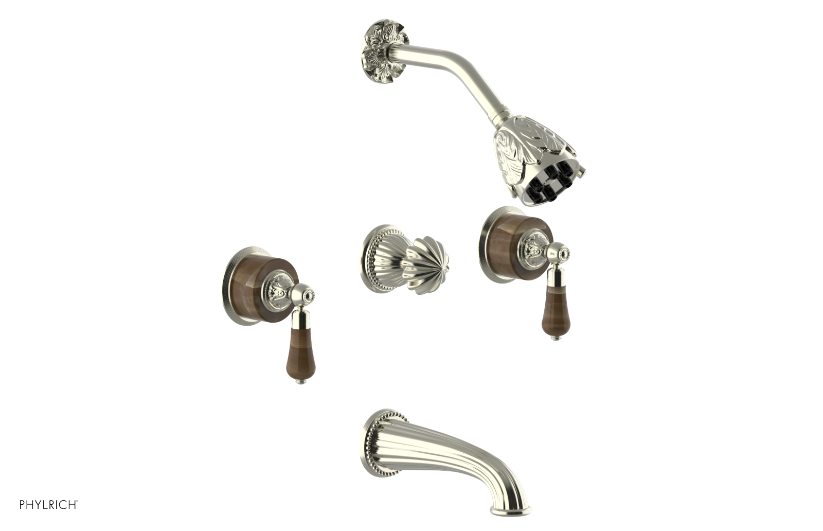 VERSAILLES Three Handle Tub and Shower Set - Brown Onyx K2241