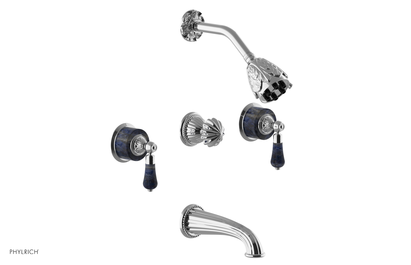 Three Handle Tub and Shower Set