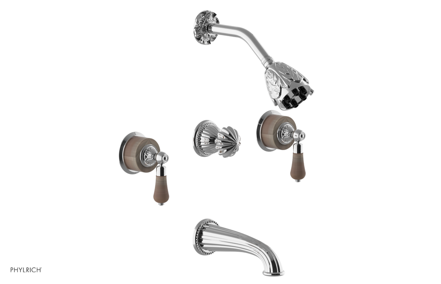 Three Handle Tub and Shower Set