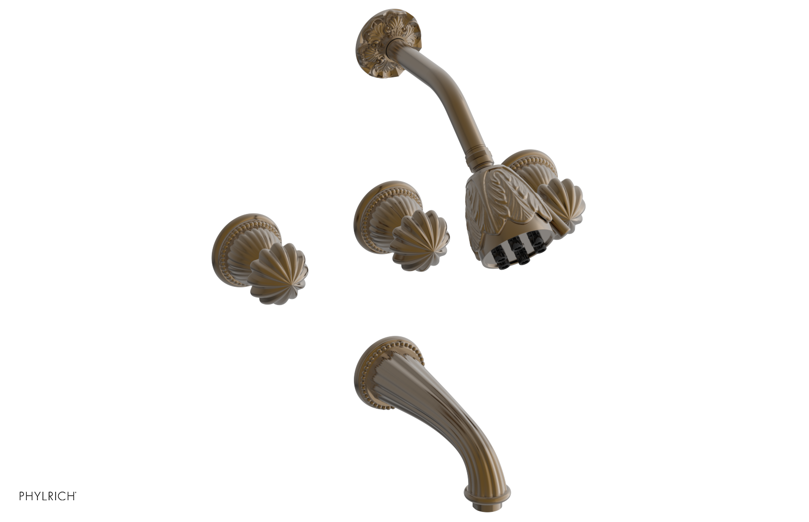 GEORGIAN & BARCELONA Three Handle Tub and Shower Set K2361
