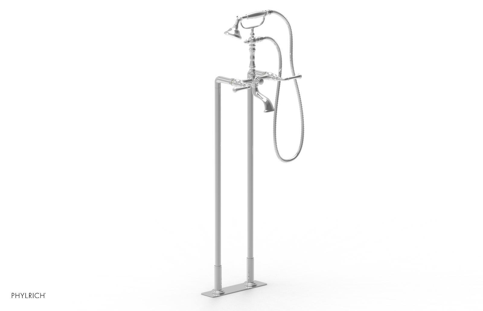 Pair 36" Deck Riser Tubes (Tub Filler & Hand Shower NOT Included) K2390XFR36