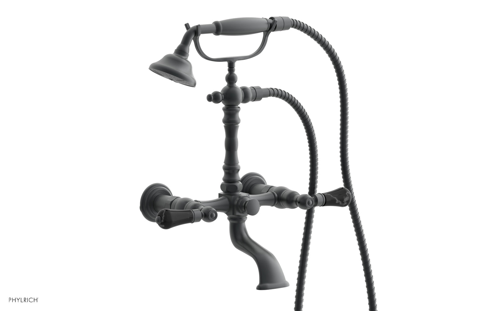 REGENT Exposed Tub & Hand Shower - Frienze Black Onyx Handle K2393-34