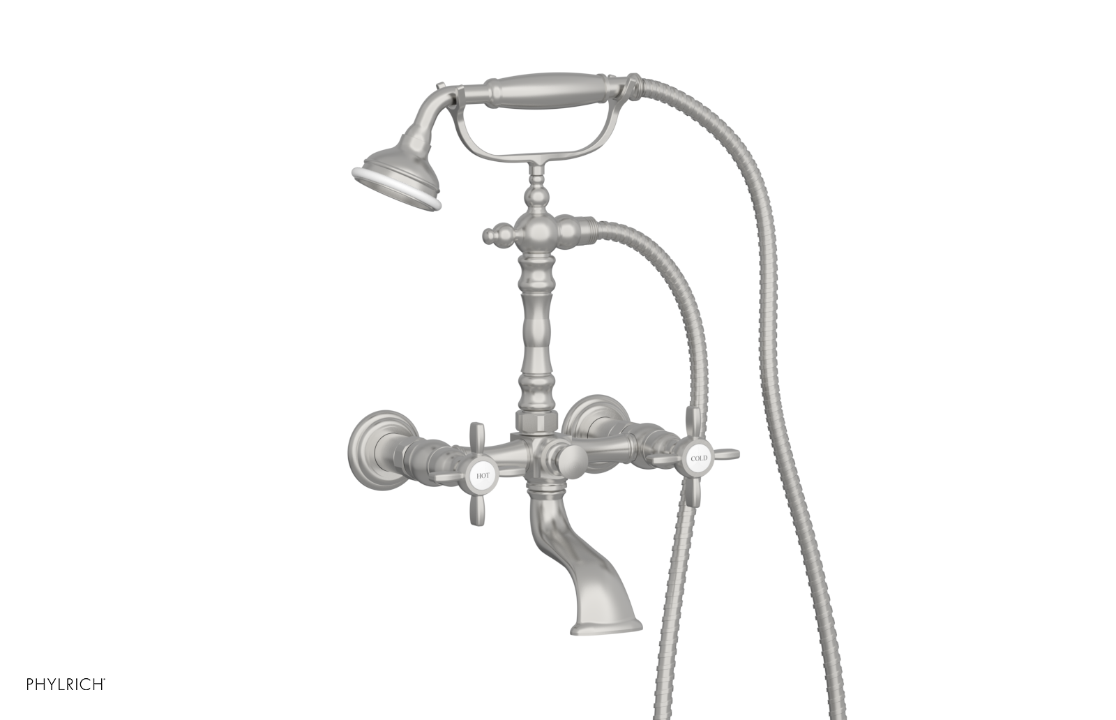 JAMESTOWN Exposed Tub & Hand Shower - Cross Handle K2393-55
