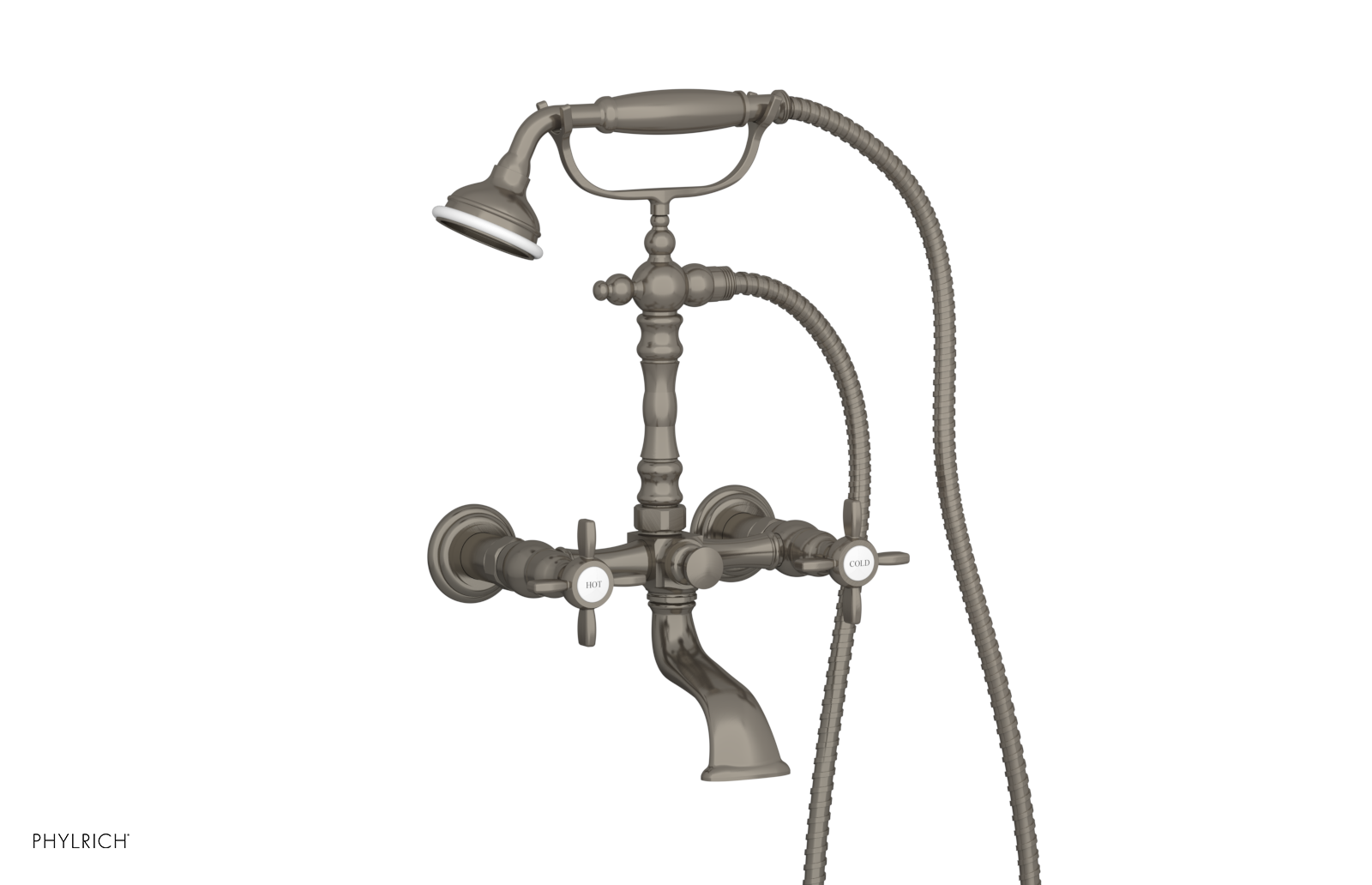 JAMESTOWN Exposed Tub & Hand Shower - Cross Handle K2393-55