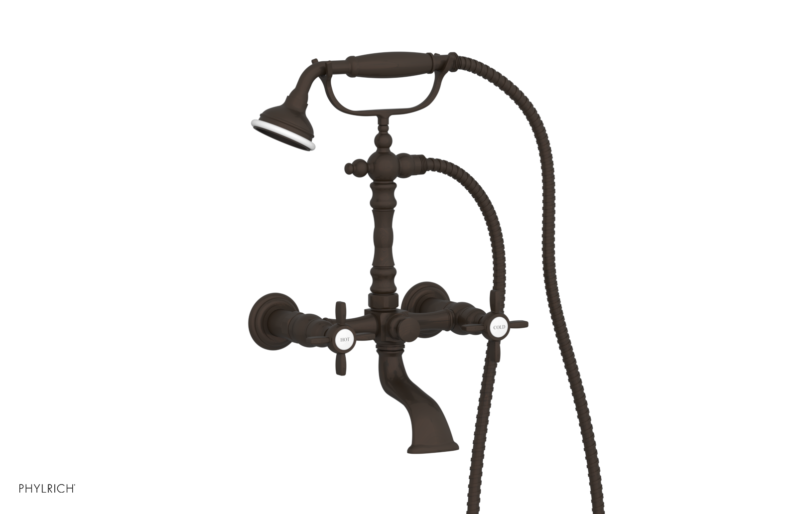 JAMESTOWN Exposed Tub & Hand Shower - Cross Handle K2393-55