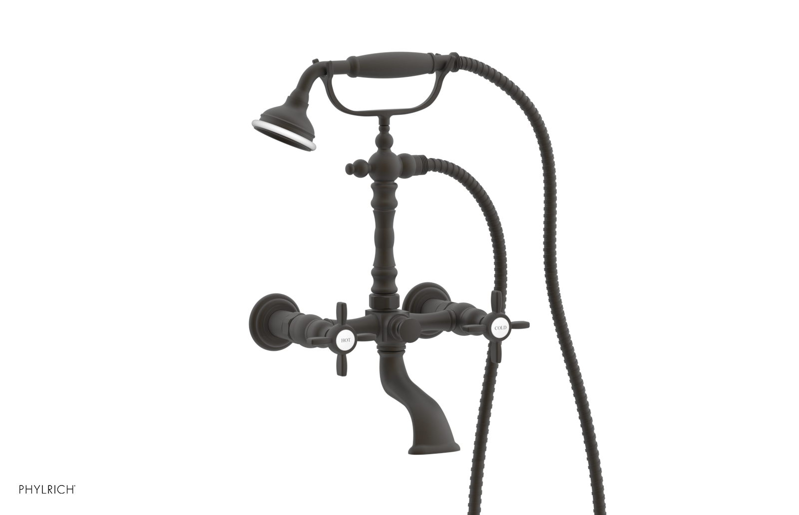 JAMESTOWN Exposed Tub & Hand Shower - Cross Handle K2393-55