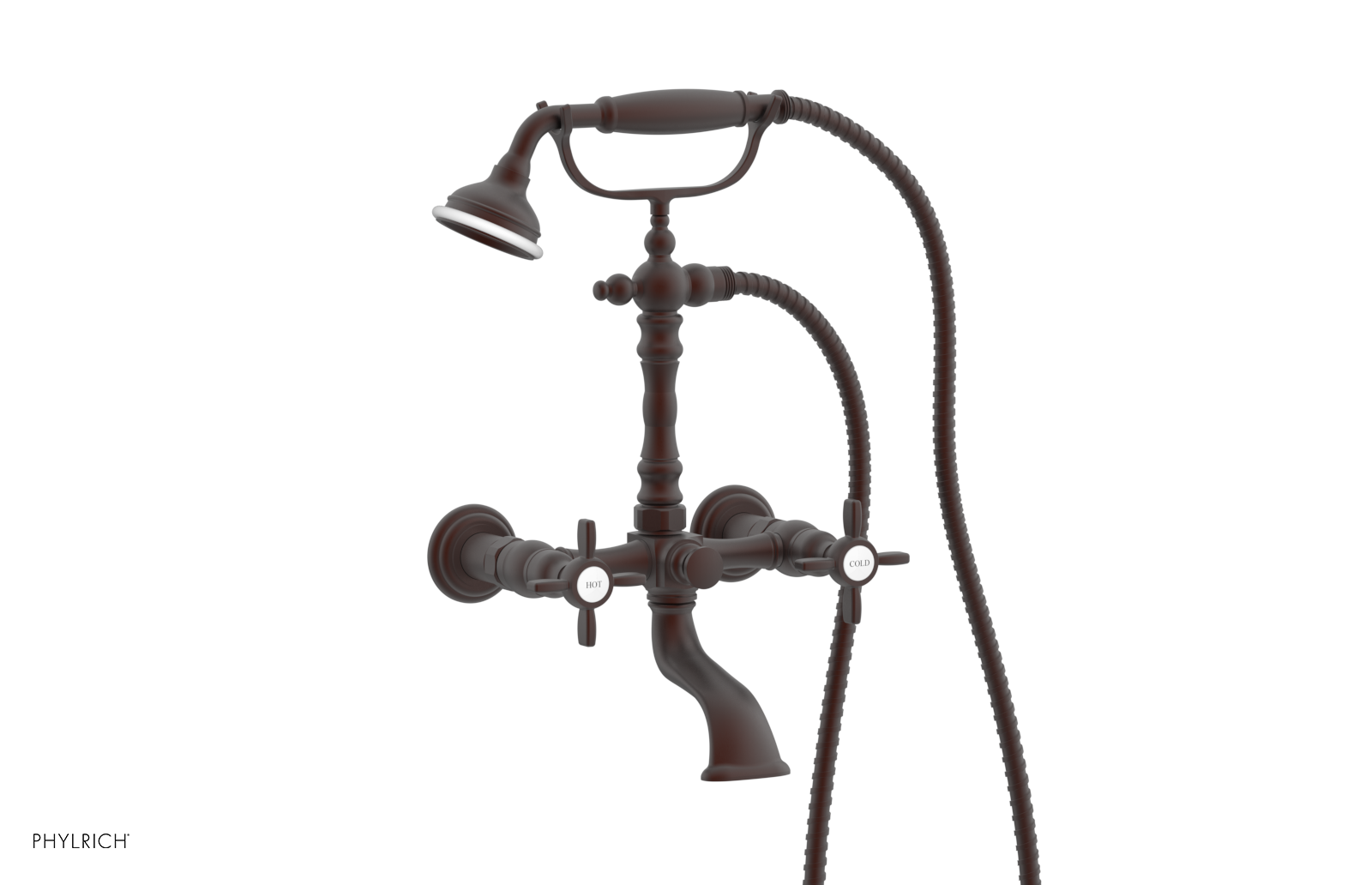 JAMESTOWN Exposed Tub & Hand Shower - Cross Handle K2393-55
