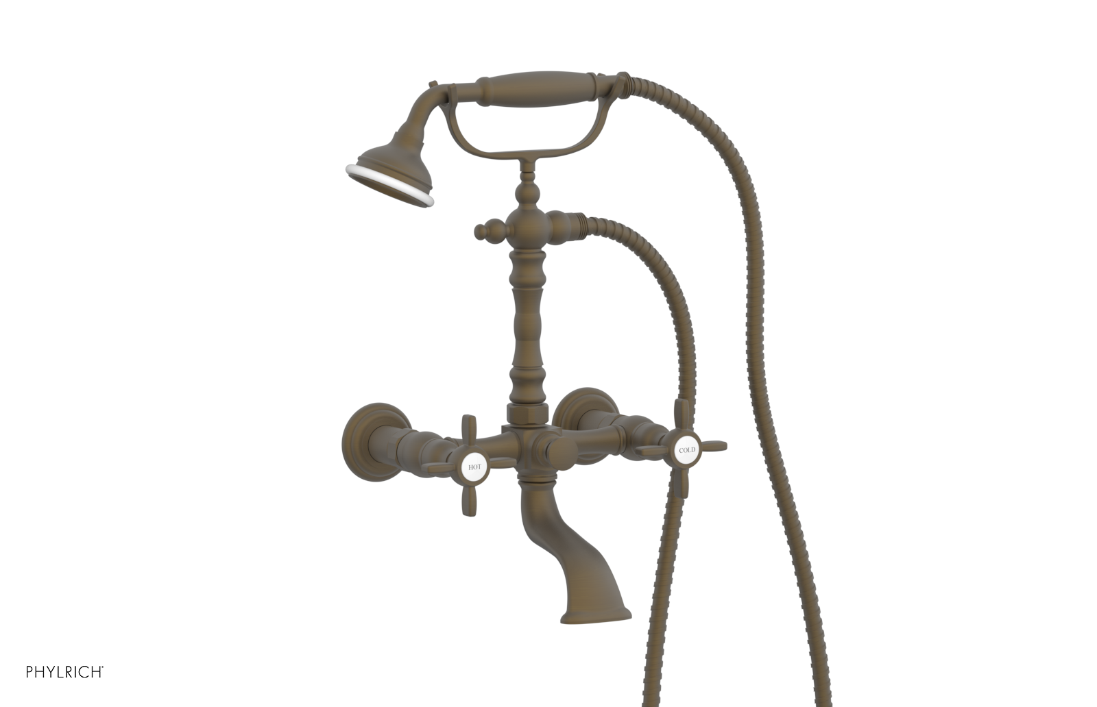 JAMESTOWN Exposed Tub & Hand Shower - Cross Handle K2393-55