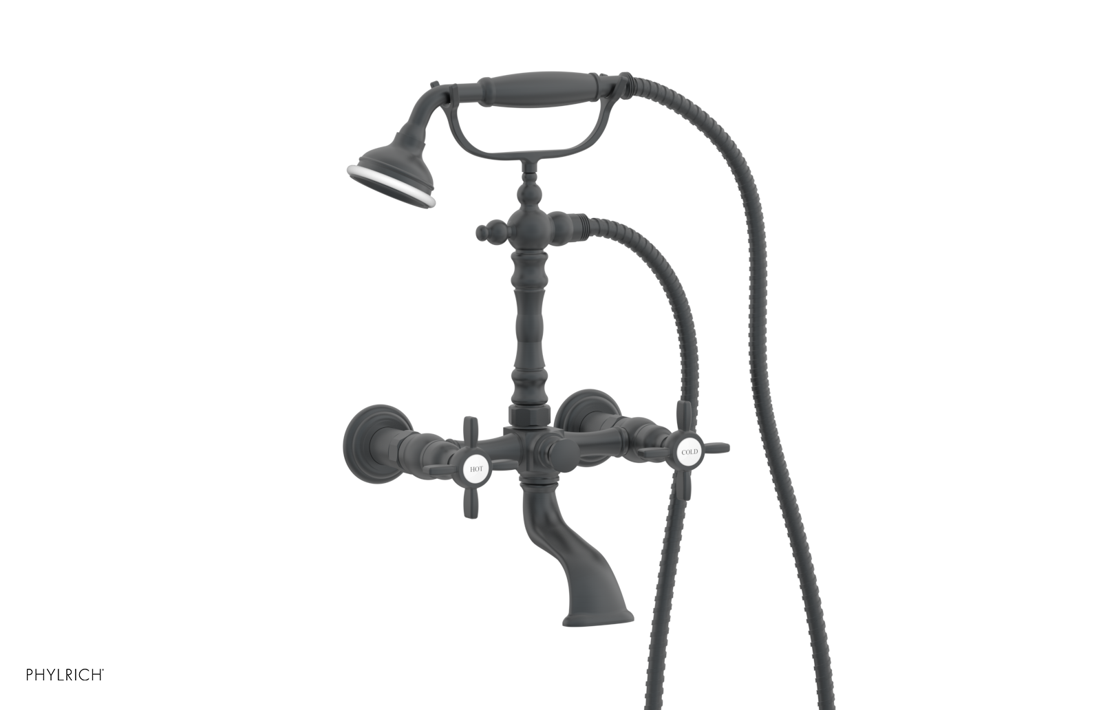 JAMESTOWN Exposed Tub & Hand Shower - Cross Handle K2393-55