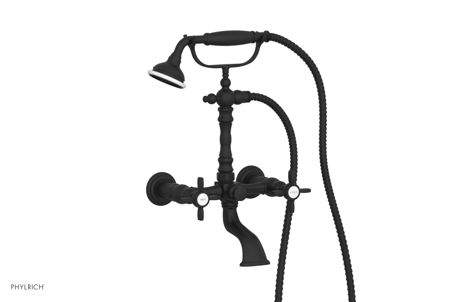 JAMESTOWN Exposed Tub & Hand Shower - Cross Handle K2393-55
