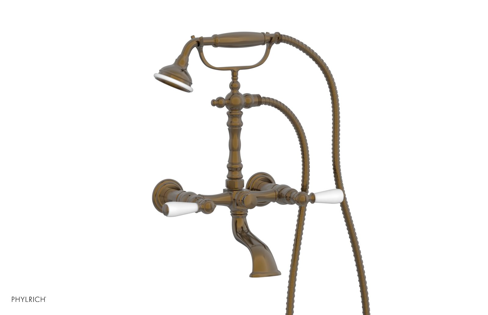 JAMESTOWN Exposed Tub & Hand Shower - Lever Handle K2393-56 - Phylrich JAMESTOWN Exposed Tub & Hand Shower - Lever Handle K2393-56 - Phylrich
