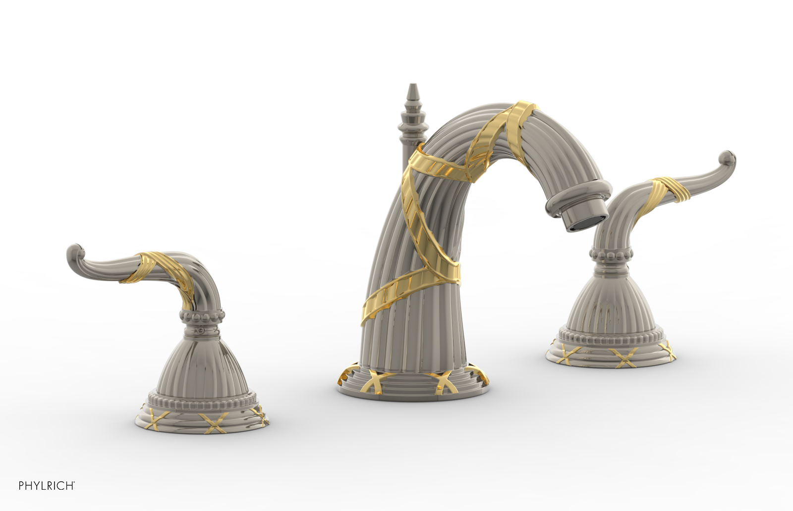 RIBBON & REED Widespread Faucet 6-3/8" High Spout Lever Handles K337