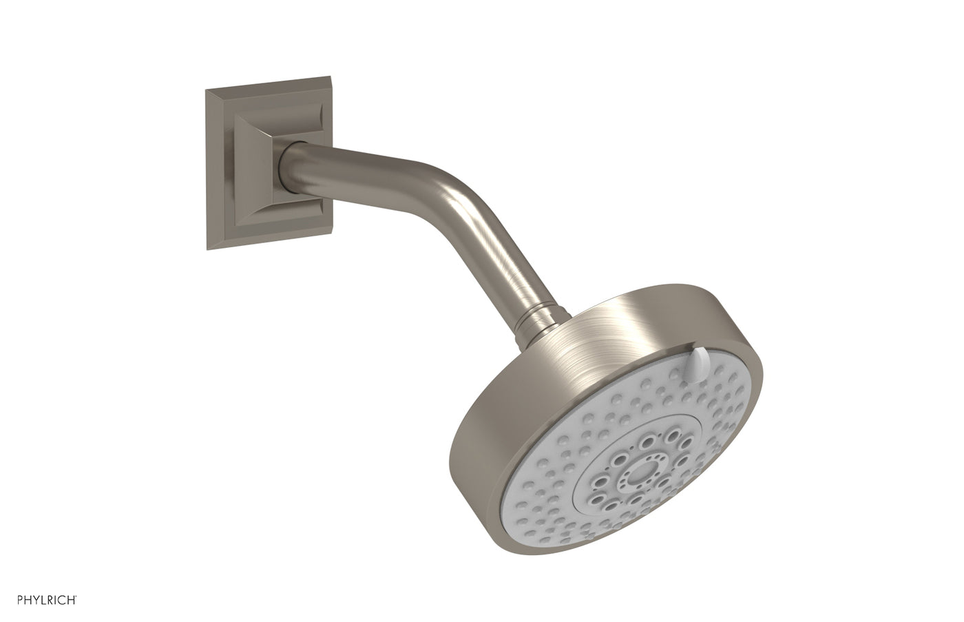 Isenberg HS1002WCP 8 Solid Brass Showerhead / Rainhead with 12 Wall Mount Shower Arm - Chrome