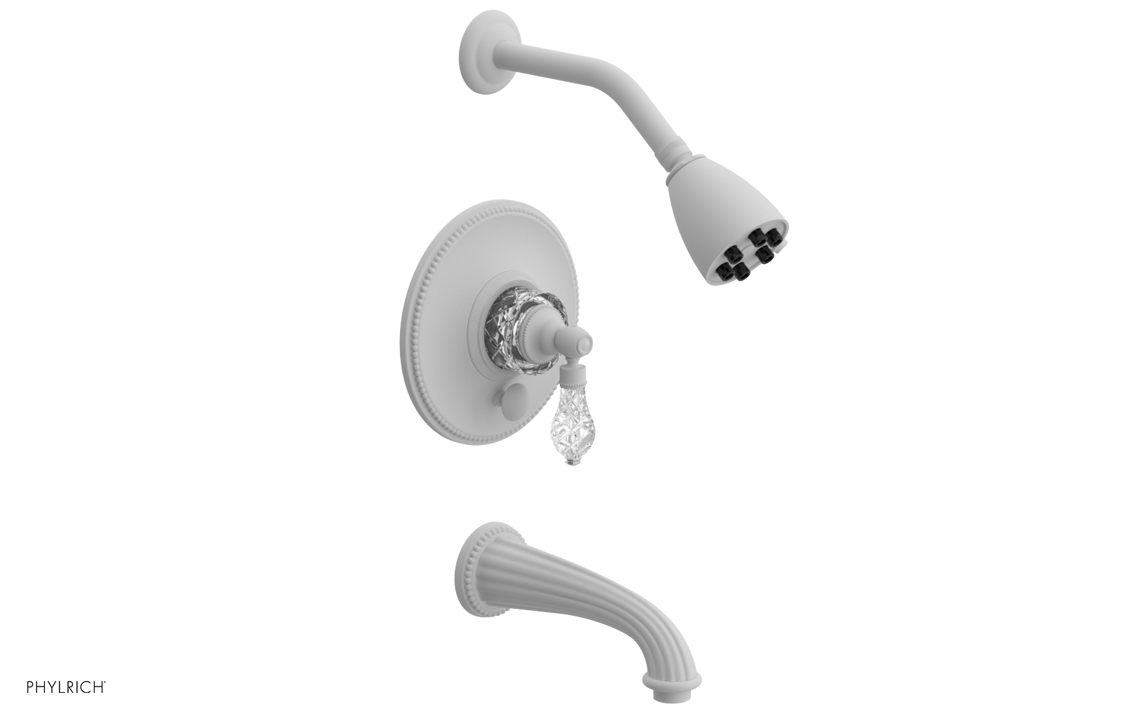 REGENT CUT CRYSTAL Pressure Balance Tub and Shower Set PB2181