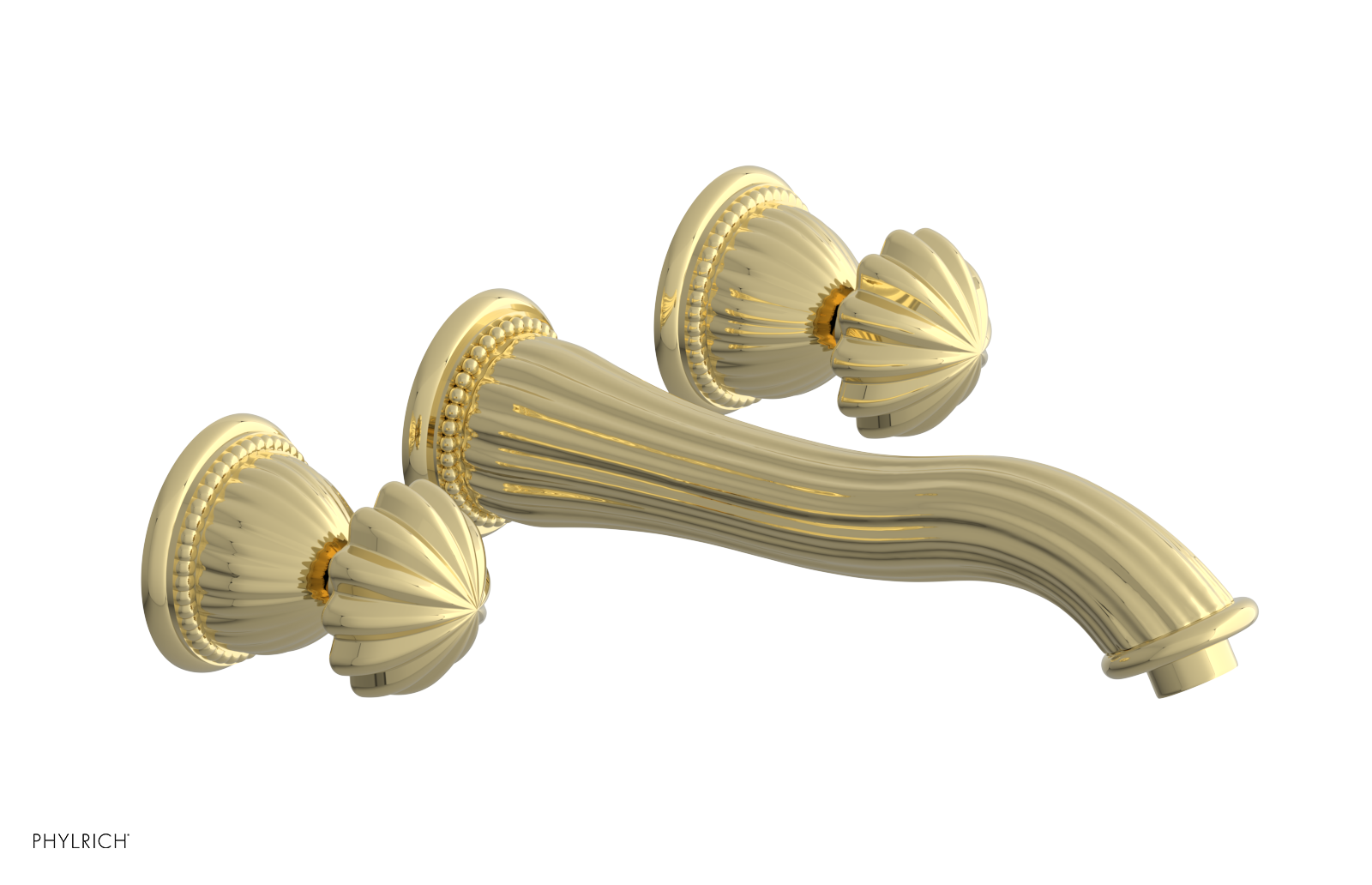 GEORGIAN & BARCELONA Wall Lavatory Set Round Handles WL361