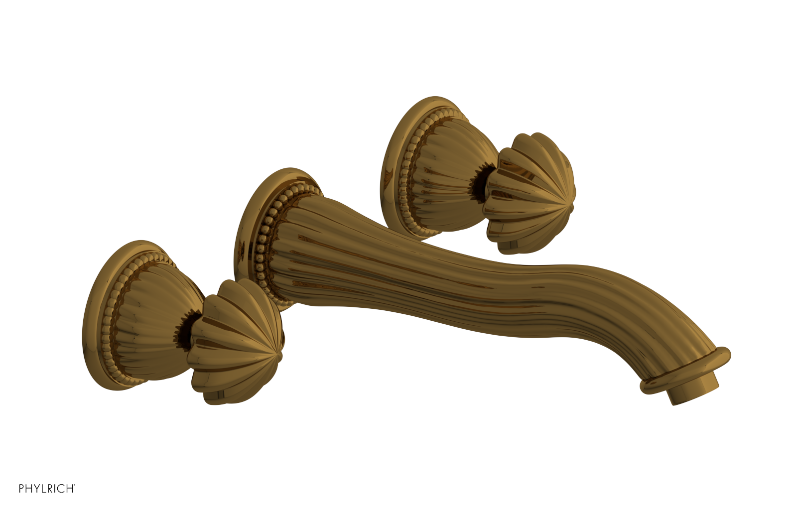 GEORGIAN & BARCELONA Wall Lavatory Set Round Handles WL361
