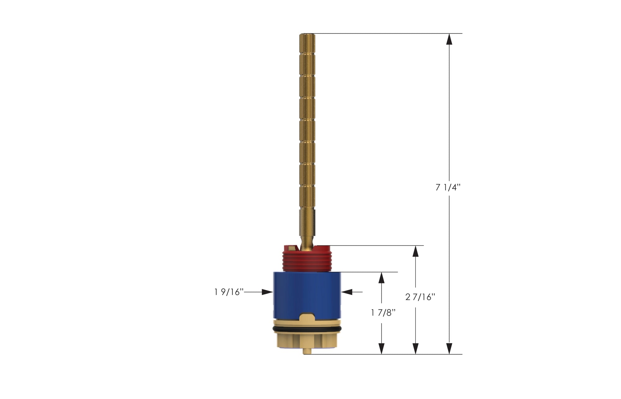 Pressure Balance Valve Cartridge (From 2013 to 2016) 1-166