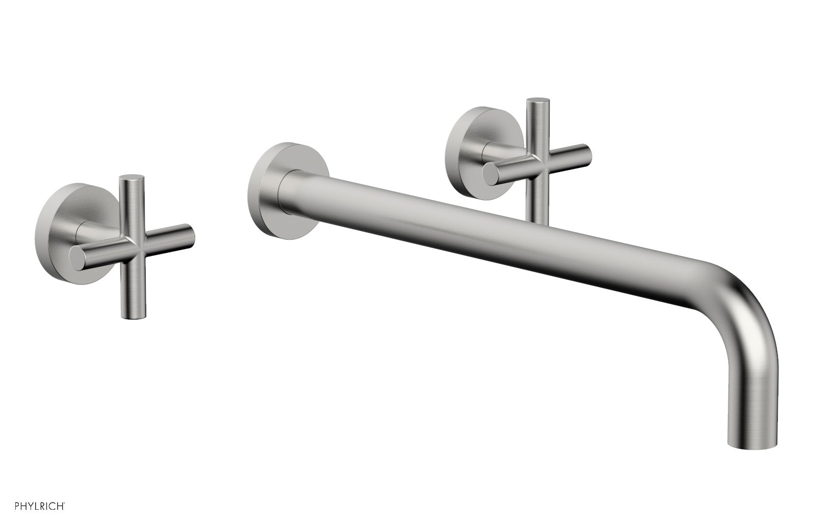 TRANSITION - Wall Lavatory Set 14" Spout - Cross Handles 120-11-14