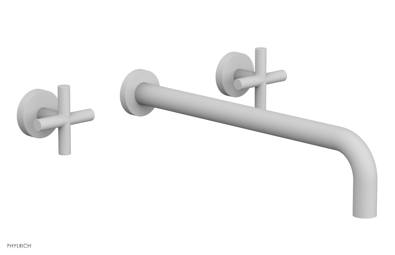 TRANSITION - Wall Lavatory Set 14" Spout - Cross Handles 120-11-14