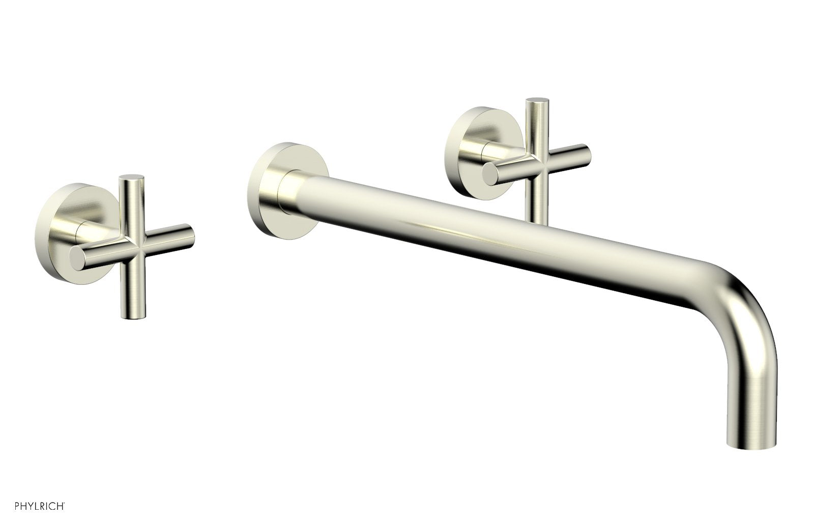 TRANSITION - Wall Lavatory Set 14" Spout - Cross Handles 120-11-14