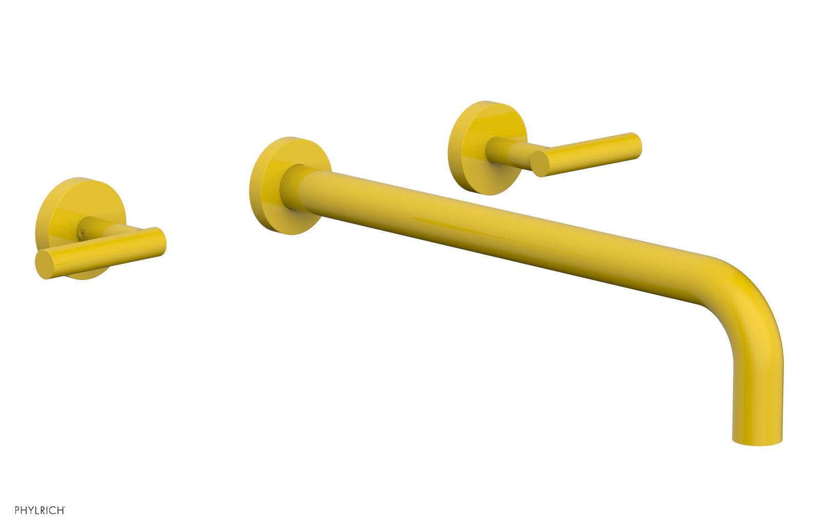 TRANSITION - Wall Lavatory Set 14" Spout - Lever Handles 120-12-14