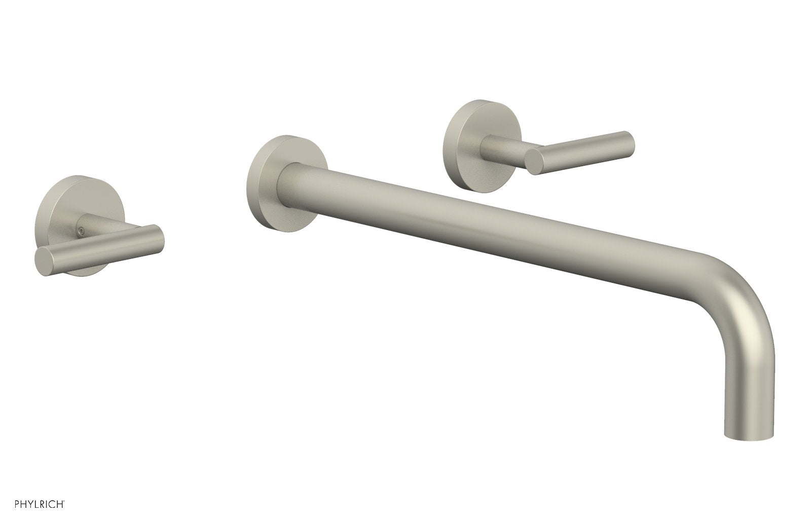 TRANSITION - Wall Lavatory Set 14" Spout - Lever Handles 120-12-14