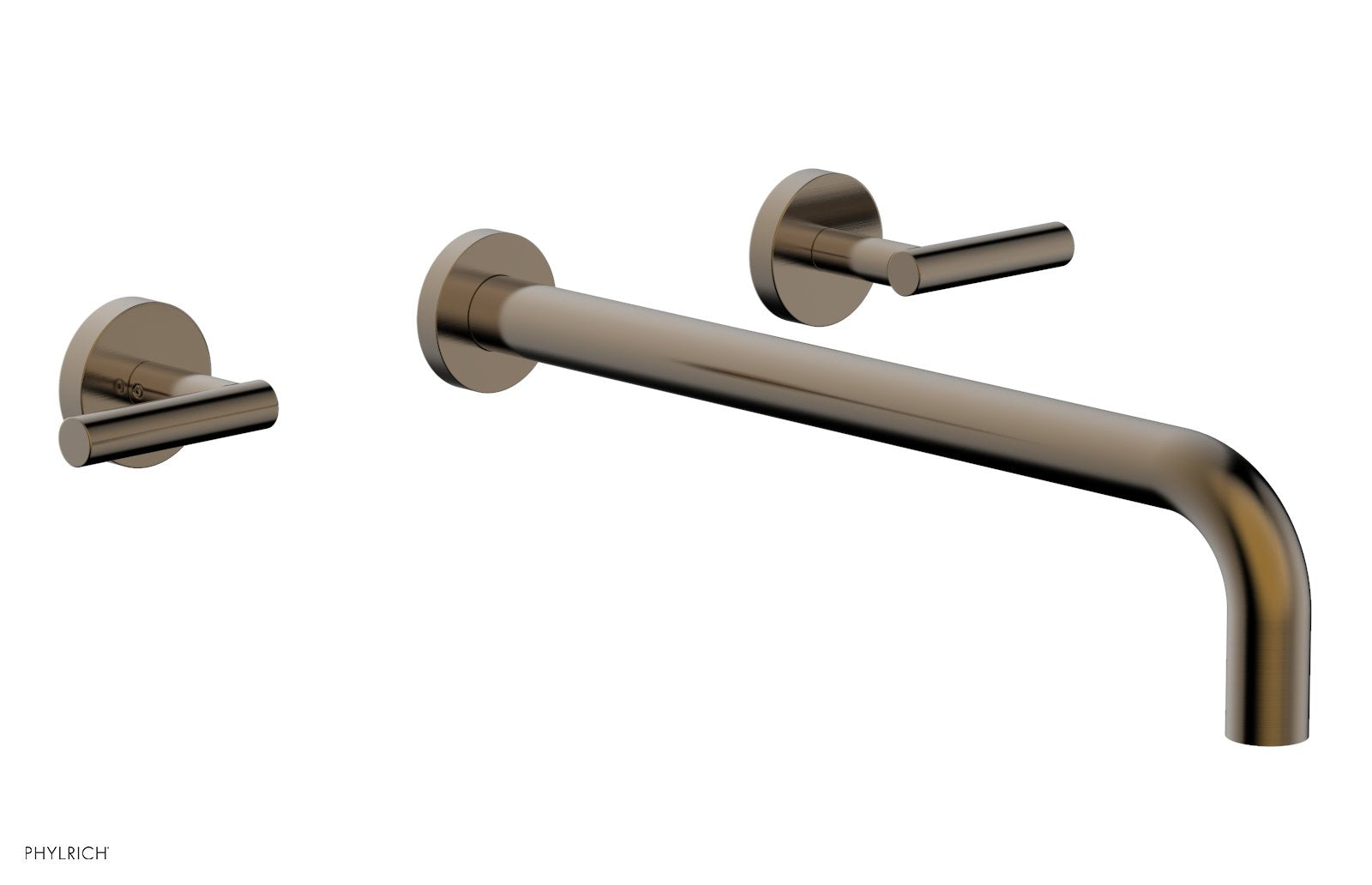 TRANSITION - Wall Lavatory Set 14" Spout - Lever Handles 120-12-14