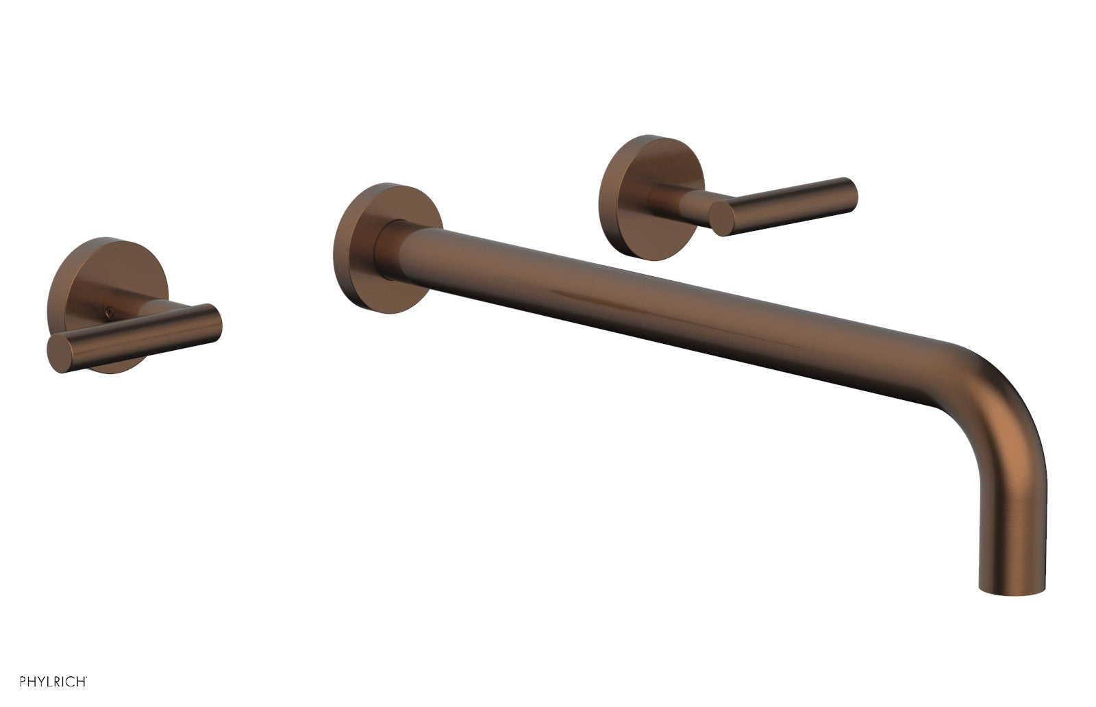 TRANSITION - Wall Lavatory Set 14" Spout - Lever Handles 120-12-14