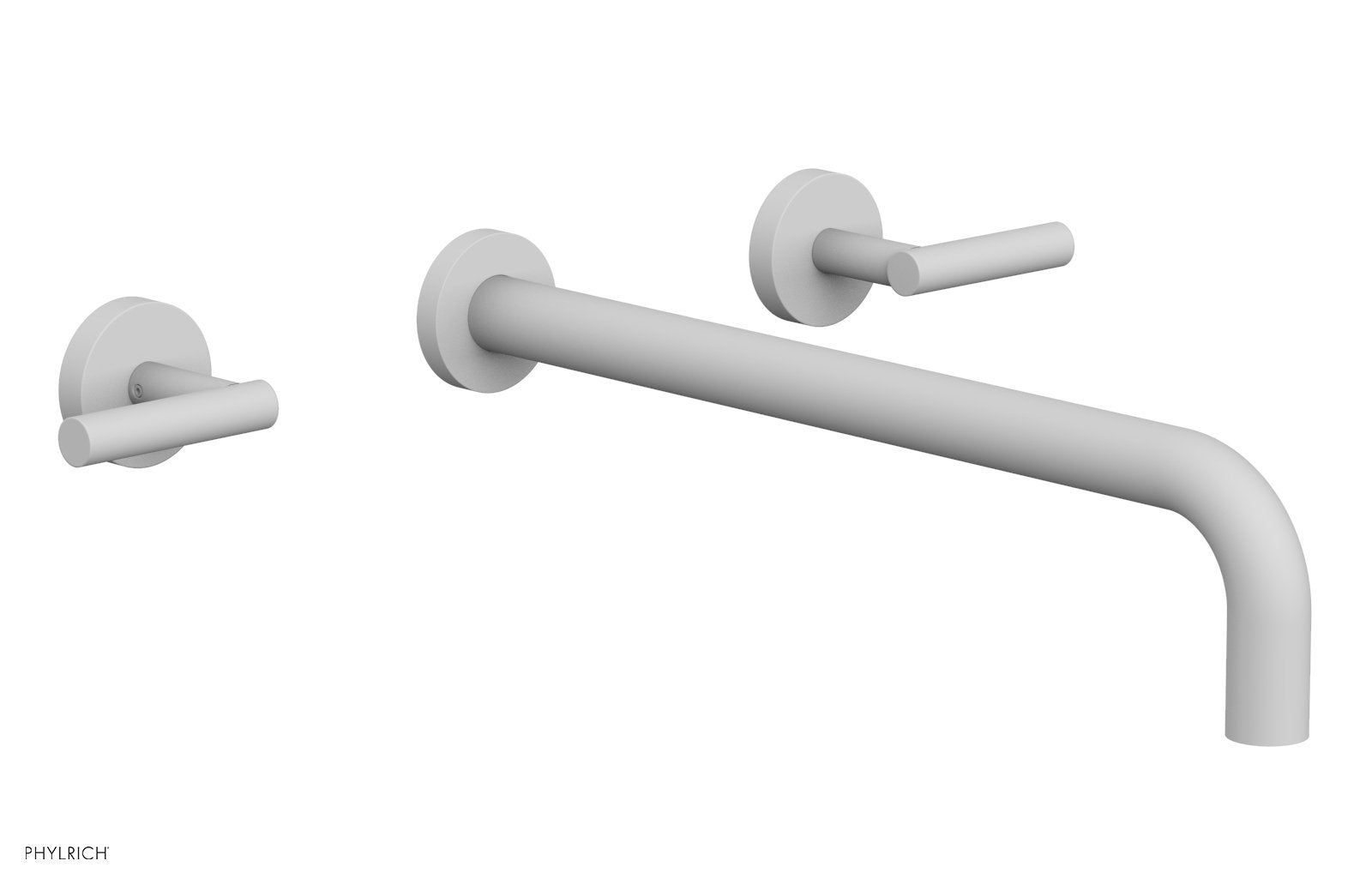 TRANSITION - Wall Lavatory Set 14" Spout - Lever Handles 120-12-14