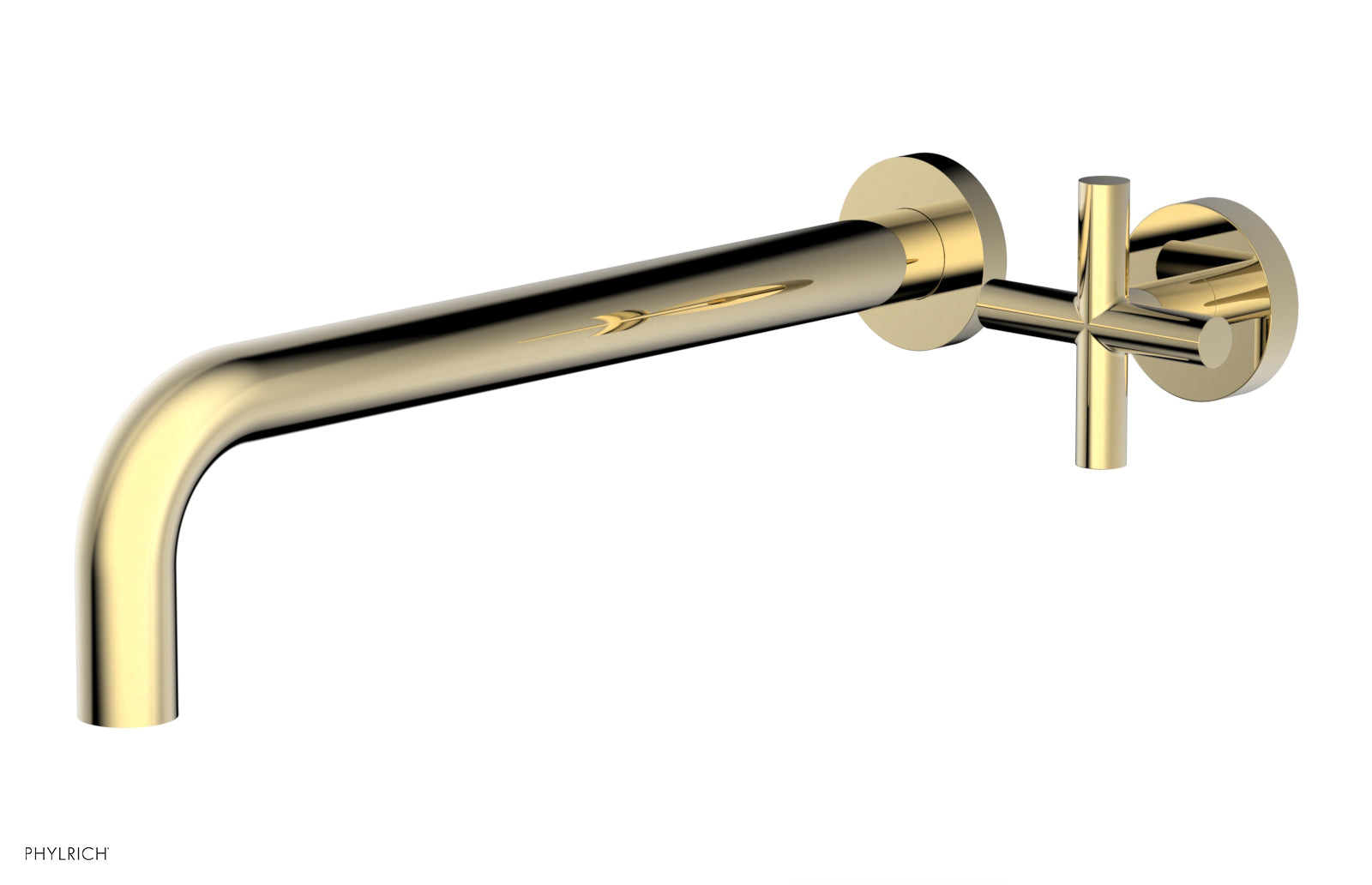 Transition 12" Single Handle Wall Lavatory Set - Cross Handle 120-15-12