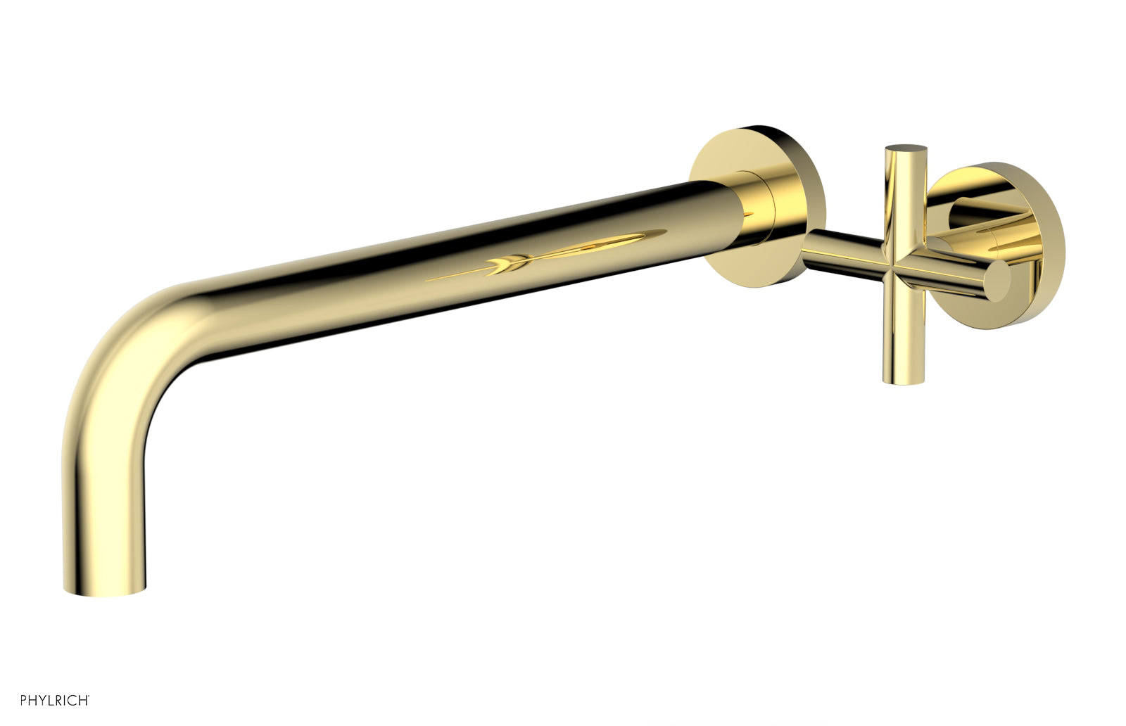 Transition 12" Single Handle Wall Lavatory Set - Cross Handle 120-15-12