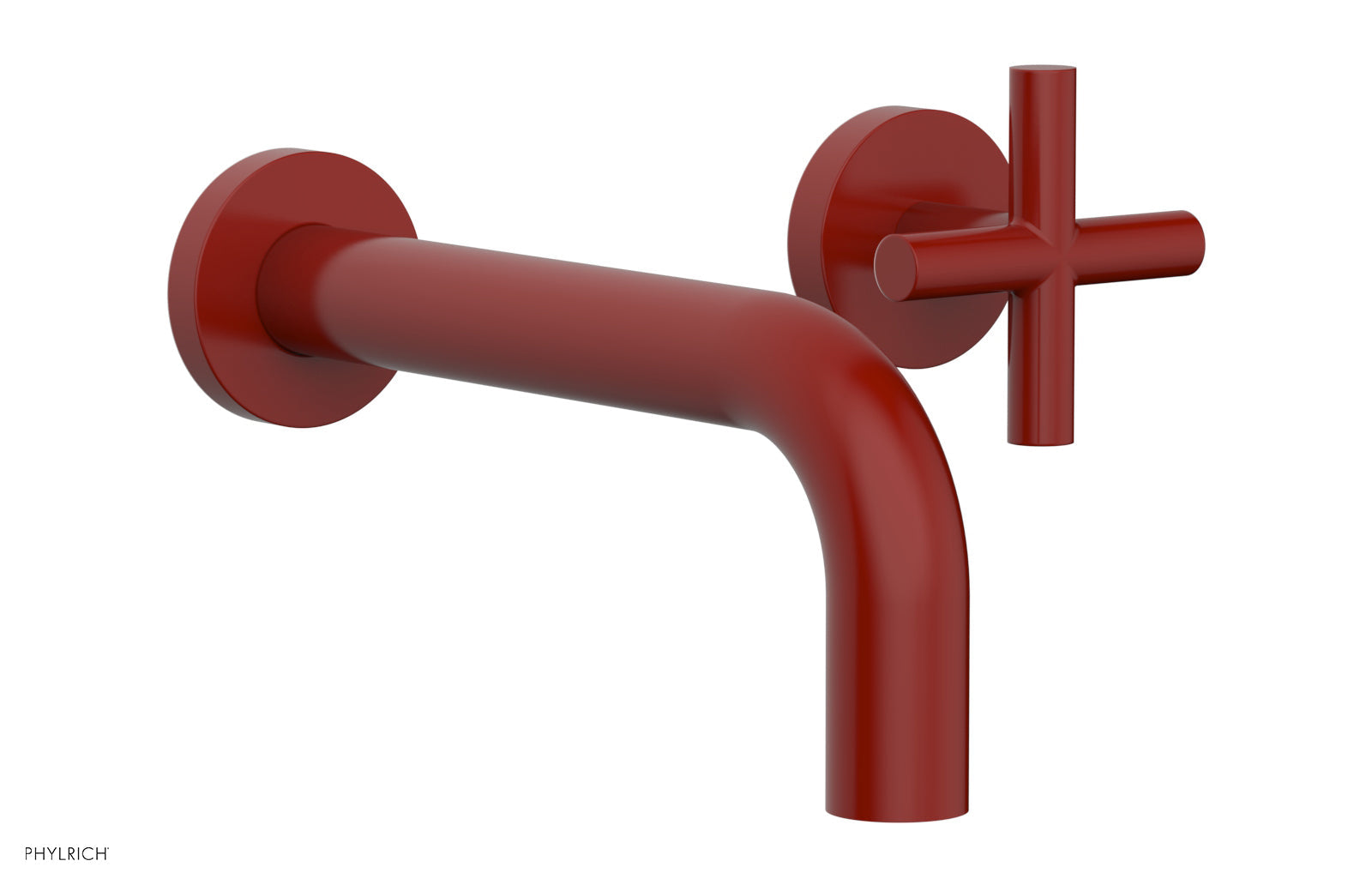 TRANSITION - Single Handle Wall Lavatory Set - Cross Handles 120-15