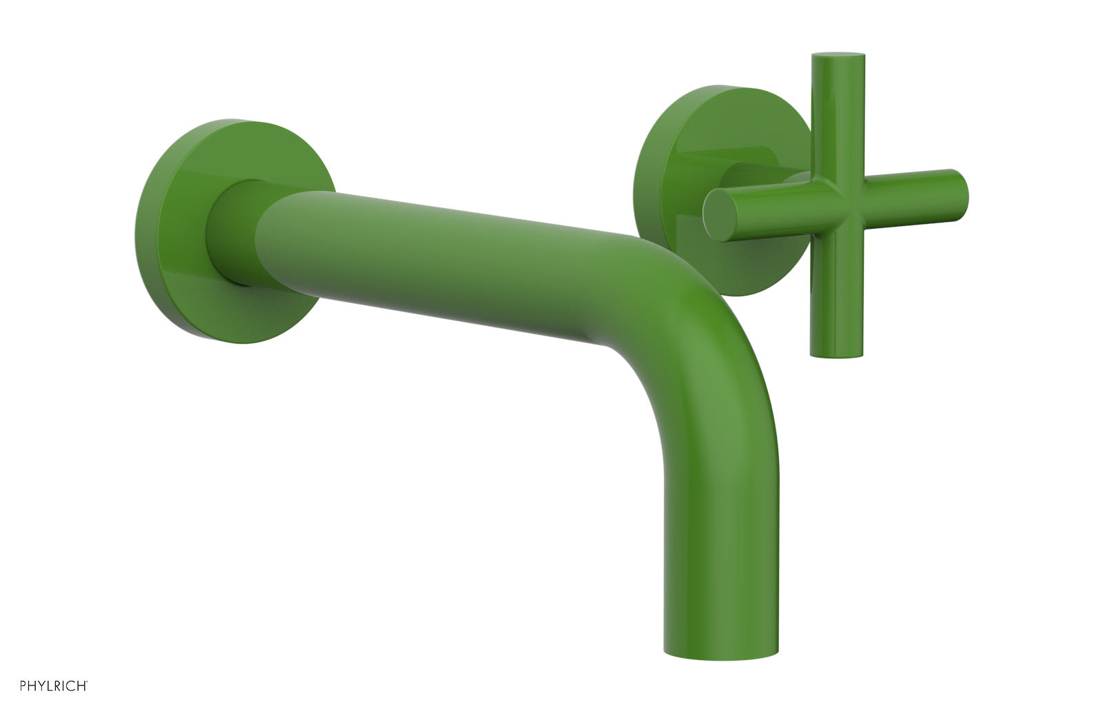 TRANSITION - Single Handle Wall Lavatory Set - Cross Handles 120-15