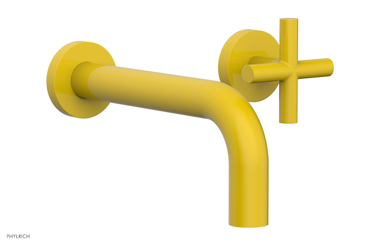 TRANSITION - Single Handle Wall Lavatory Set - Cross Handles 120-15