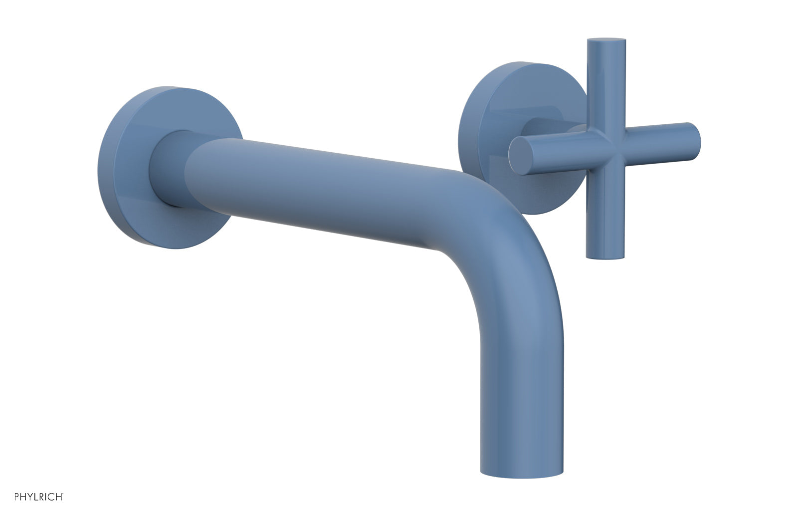 TRANSITION - Single Handle Wall Lavatory Set - Cross Handles 120-15