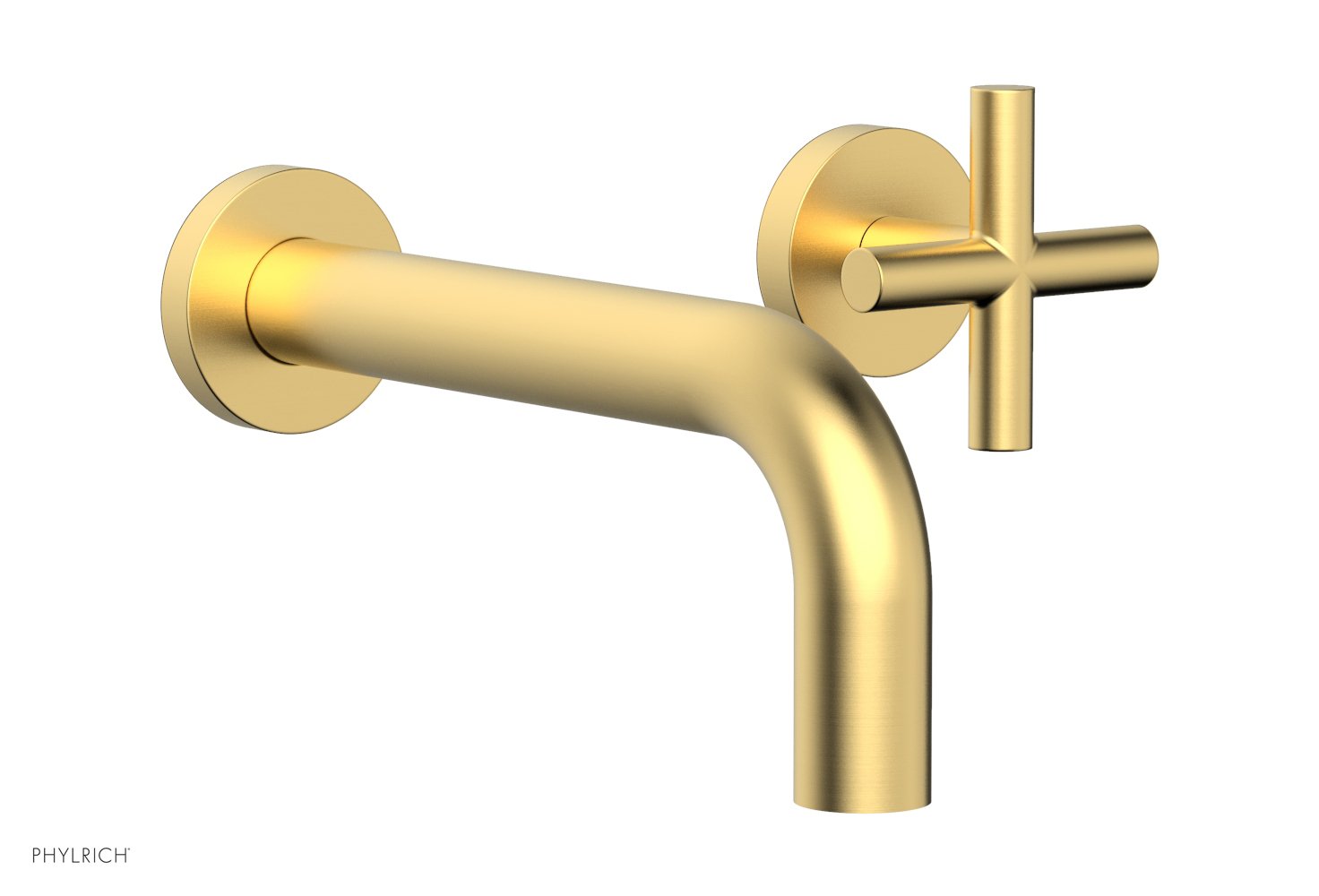 TRANSITION - Single Handle Wall Lavatory Set - Cross Handles 120-15