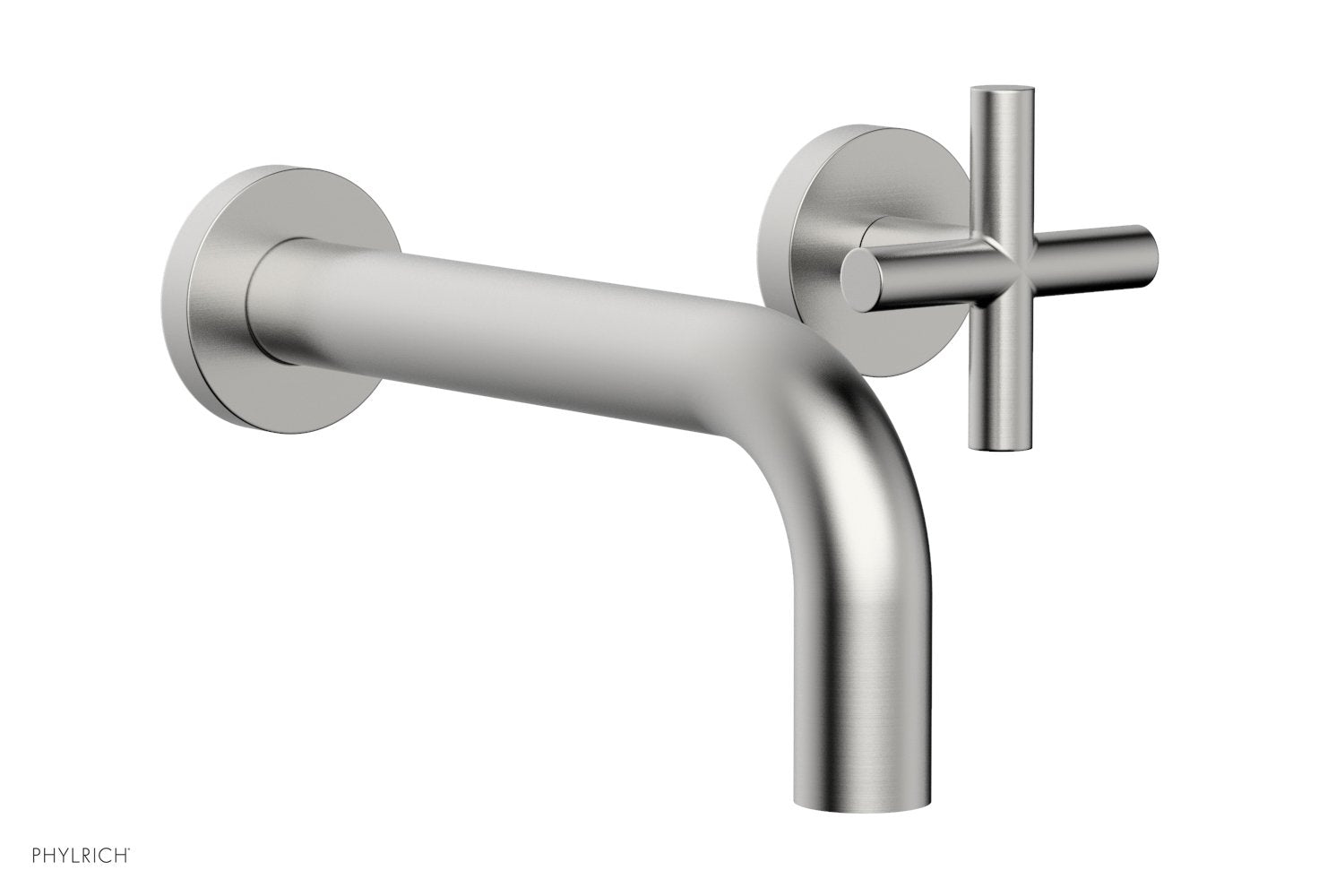 TRANSITION - Single Handle Wall Lavatory Set - Cross Handles 120-15