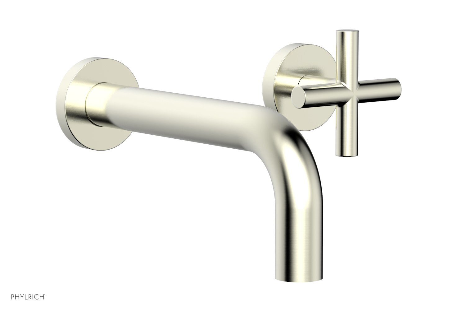 TRANSITION - Single Handle Wall Lavatory Set - Cross Handles 120-15